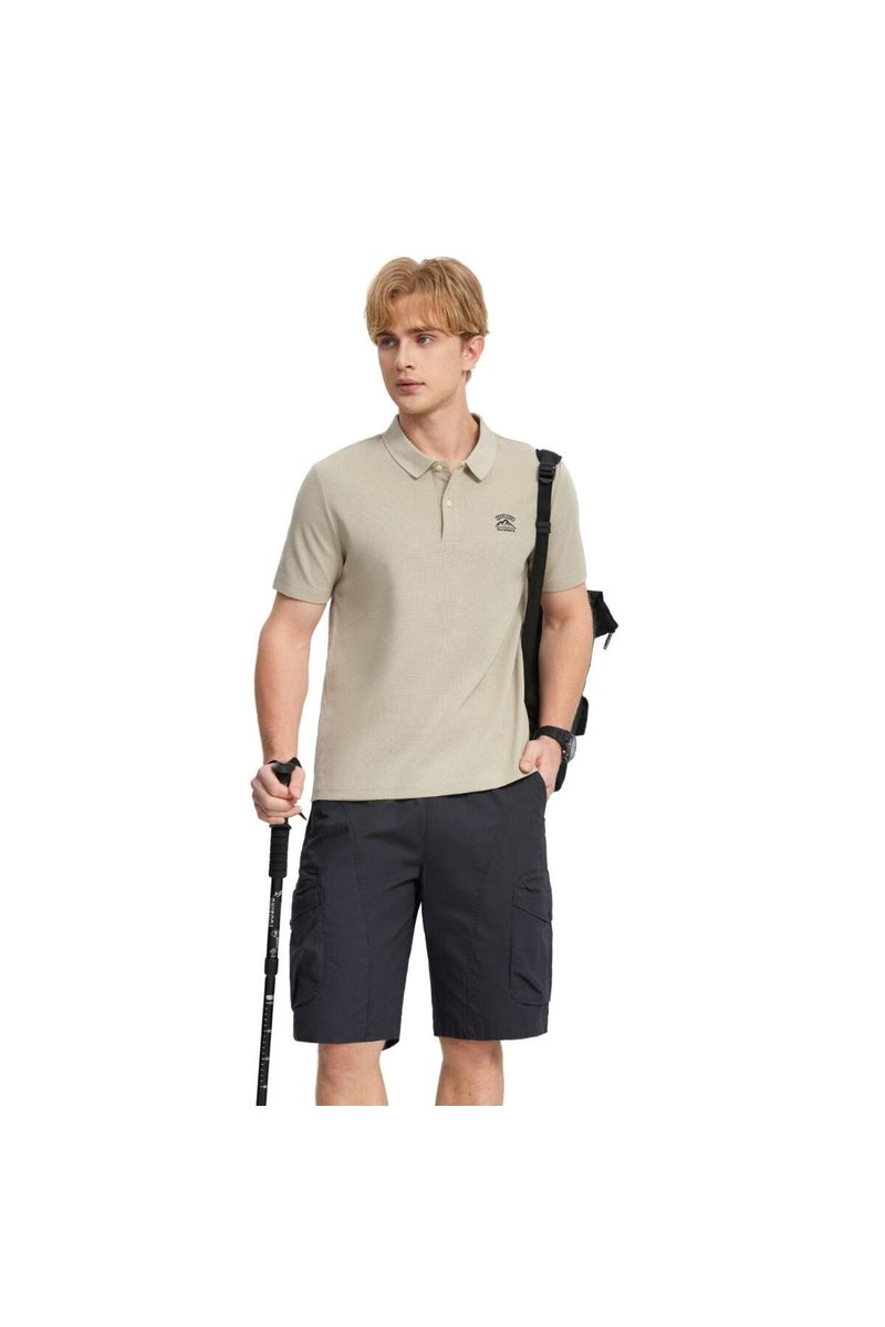 GIORDANO Brown Regular Fit Polo Shirt for Men - Image 1